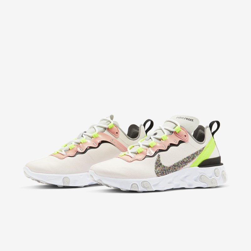 Tenisky Nike React Element 55 Premium Damske Svetlo Ruzove | OE8178-418